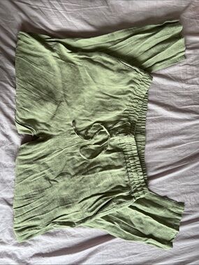 Classic LC Waikiki Sage Green Elastic-Waist Pants